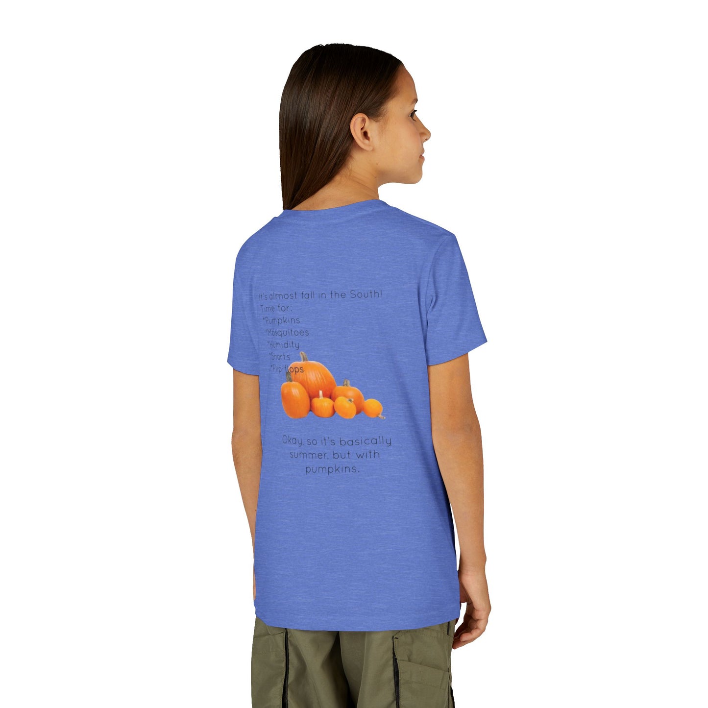 Fall In The South Youth Unisex Short Sleeve Crewneck Tee