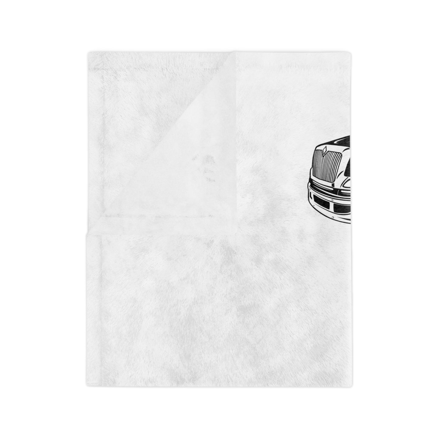 Flatbed Tow Truck Velveteen Microfiber Blanket