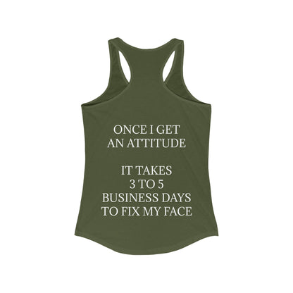 Fix My Face Women's Racerback Tank