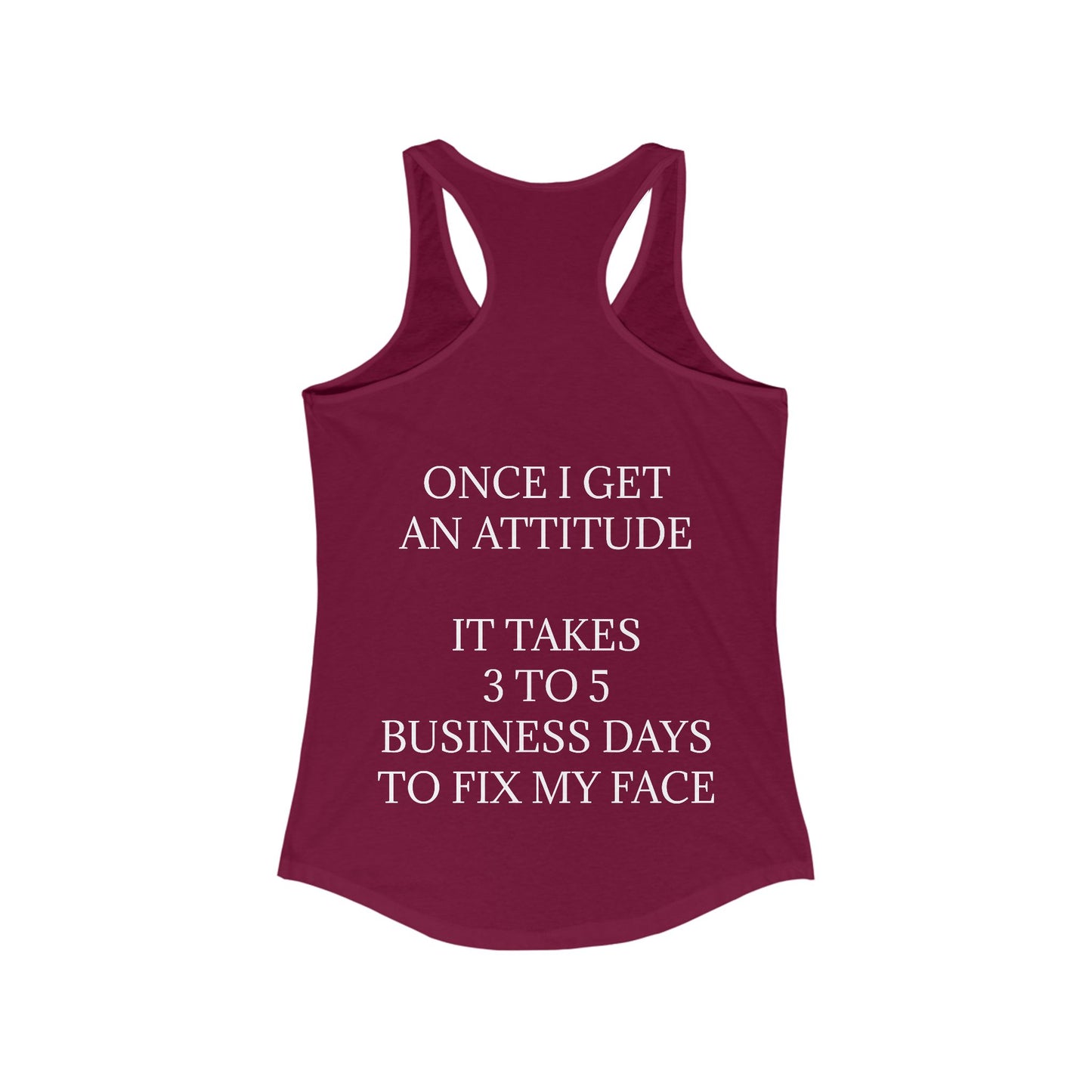 Fix My Face Women's Racerback Tank