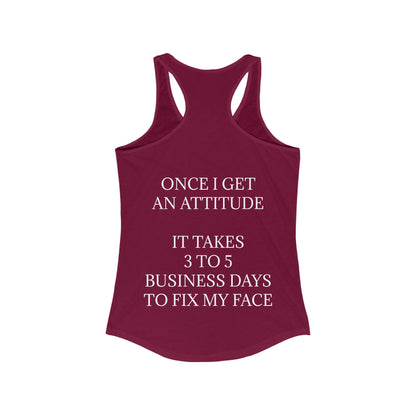 Fix My Face Women's Racerback Tank