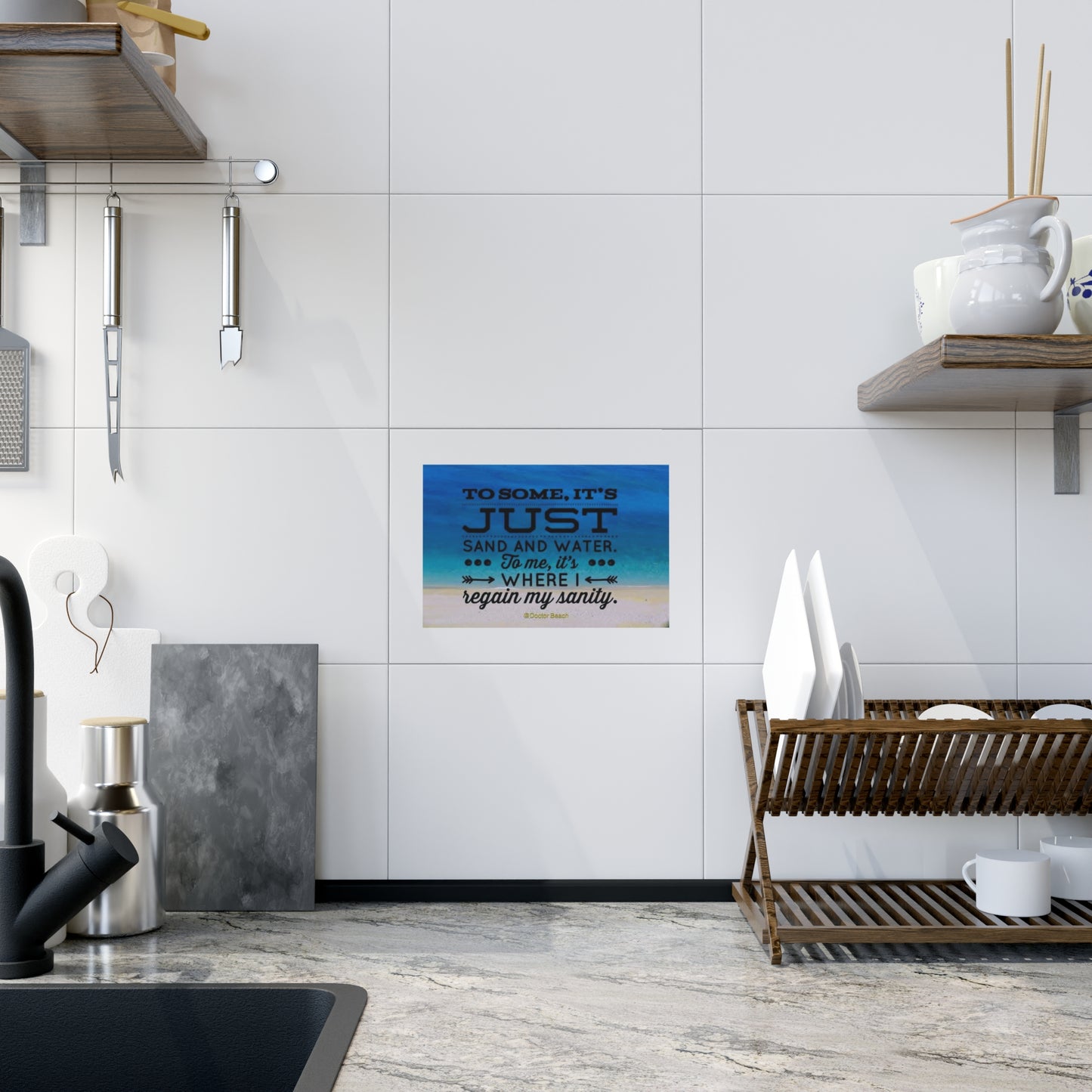 Dr. Beach Ceramic Photo Tile