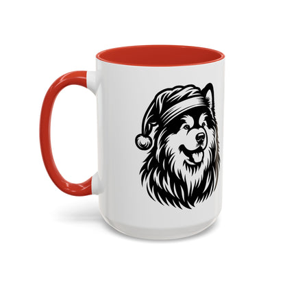 Santa Paws Malamute 2-Tone Coffee Mug