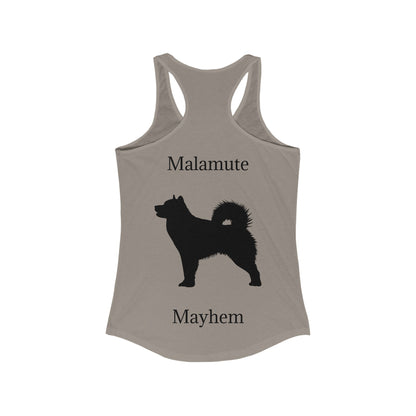 Malamute Mayhem Women's Racerback Tank