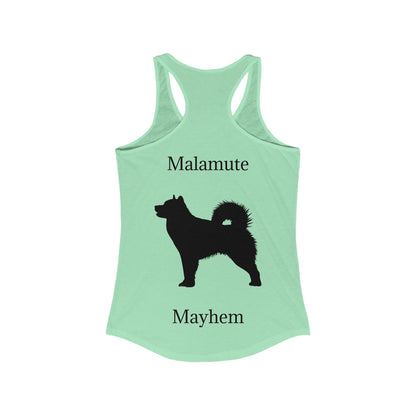 Malamute Mayhem Women's Racerback Tank