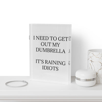 Dumbrella Acrylic Photo Block