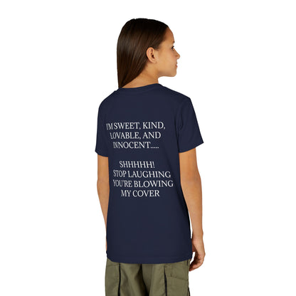 Blowing My Cover Youth Unisex Short Sleeve Crewneck Tee