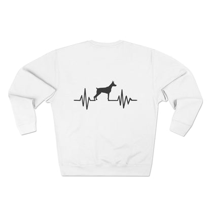My Heart Beats For Dobermans Unisex Crewneck Sweatshirt