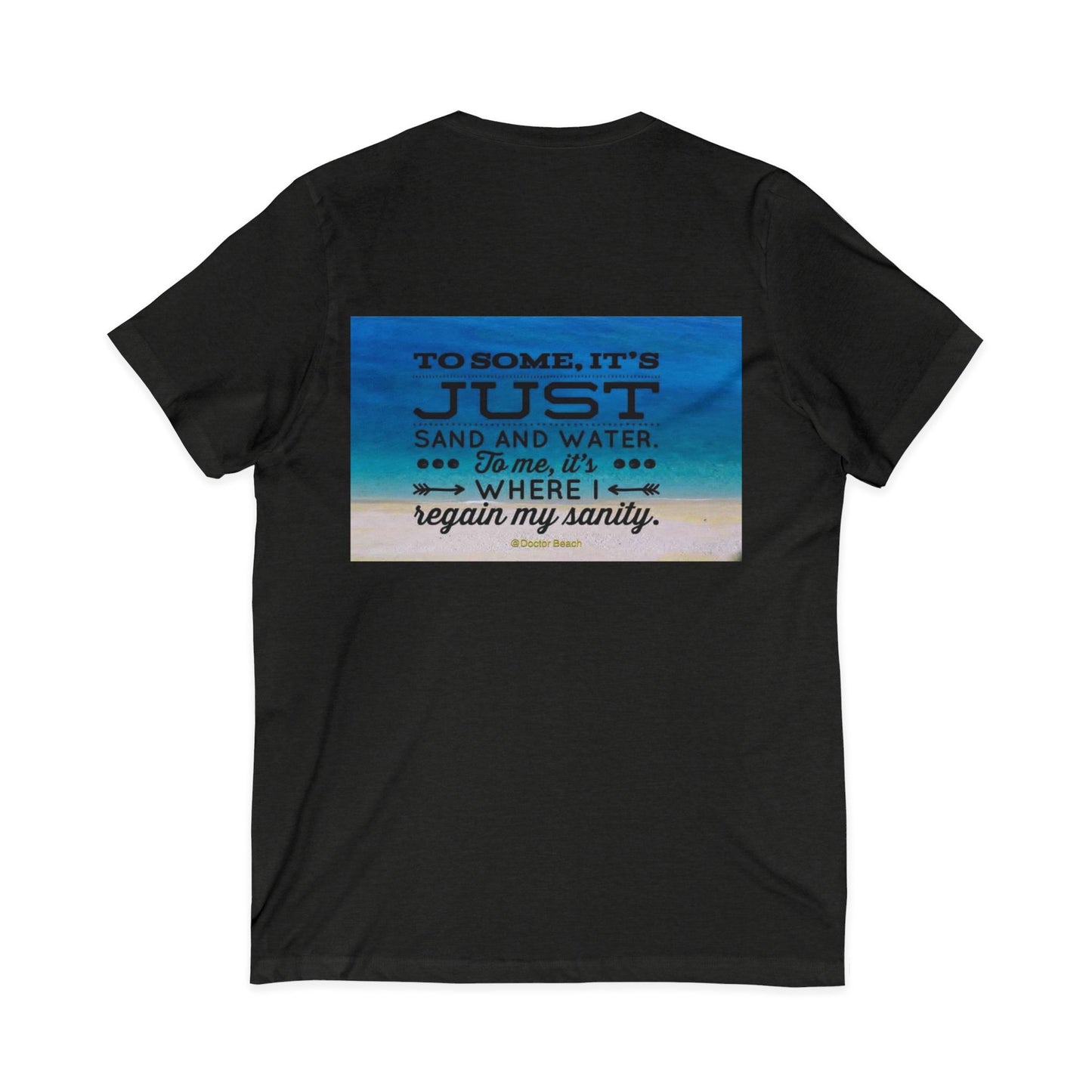 Dr. Beach Unisex Short Sleeve V-Neck Tee