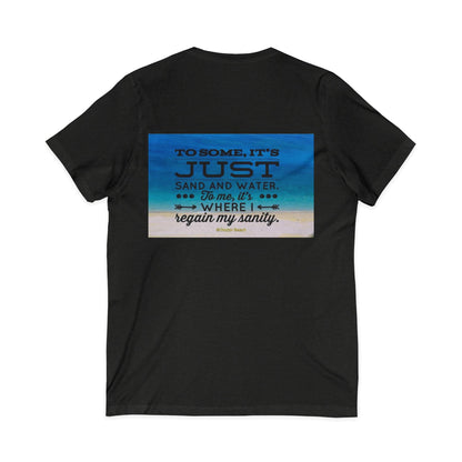 Dr. Beach Unisex Short Sleeve V-Neck Tee