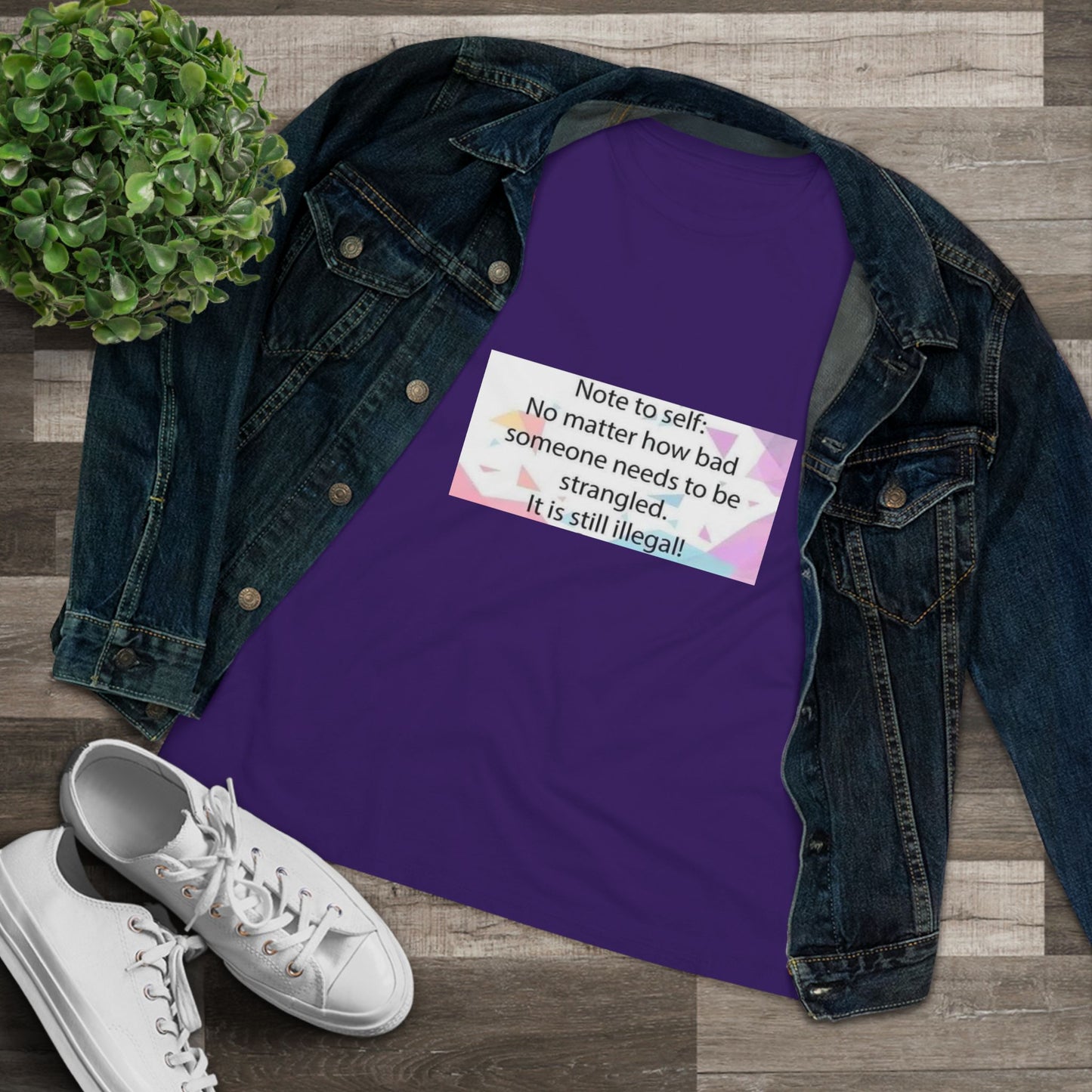 Note To Self Women's Short Sleeve Crewneck Tee