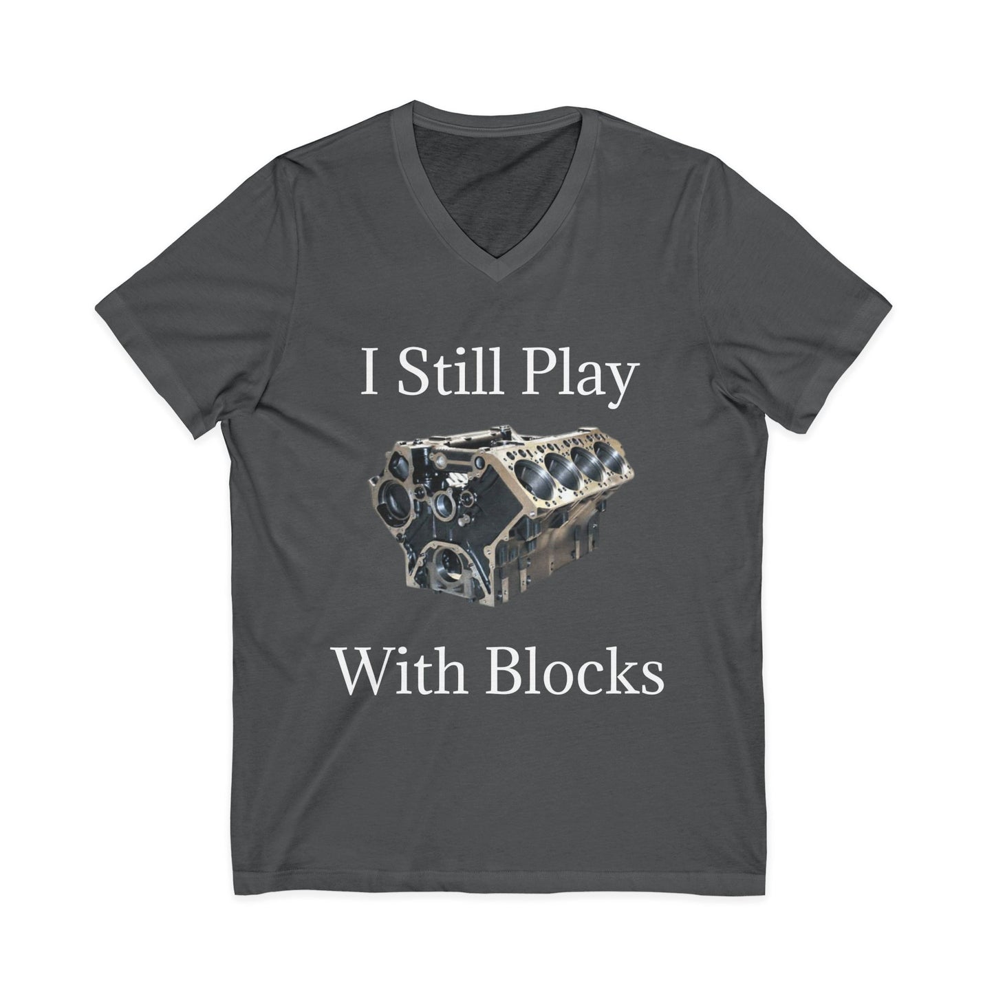 Play With Blocks Unisex Short Sleeve V-Neck Tee