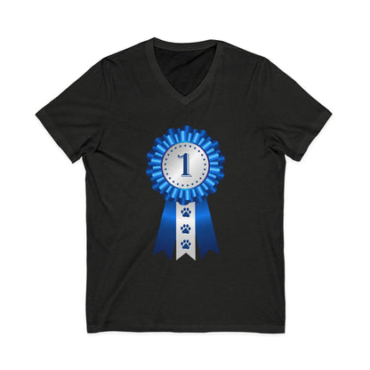 Show Ribbon Unisex Short Sleeve V-Neck Tee