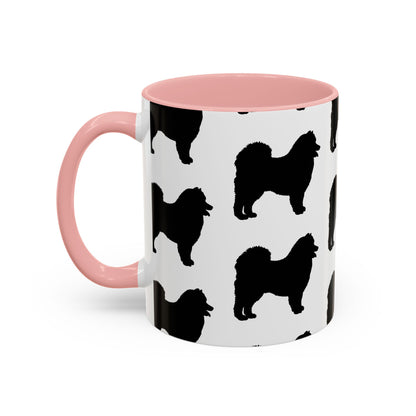 Samoyed Silhouette 2-Tone Coffee Mug