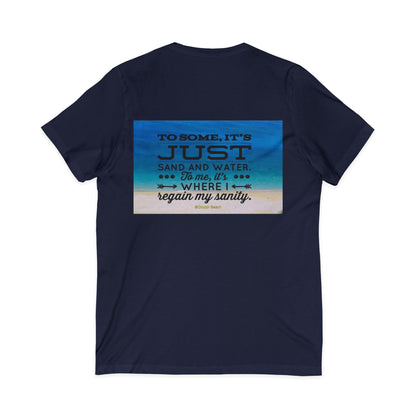 Dr. Beach Unisex Short Sleeve V-Neck Tee