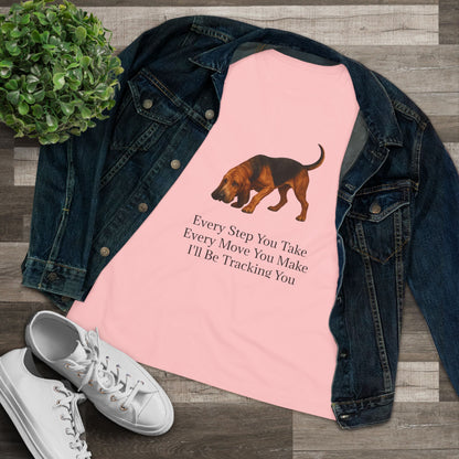 Tracking You Women's Short Sleeve Crewneck Tee