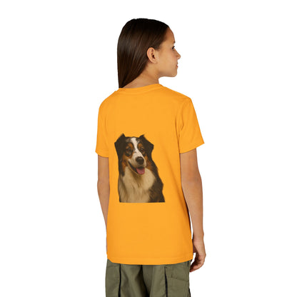 Aussie Head Youth Unisex Short Sleeve Crewneck Tee