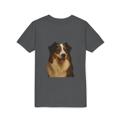 Aussie Head Youth Unisex Short Sleeve Crewneck Tee