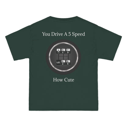 5 Speed How Cute Men's Short-Sleeve Crewneck Tee
