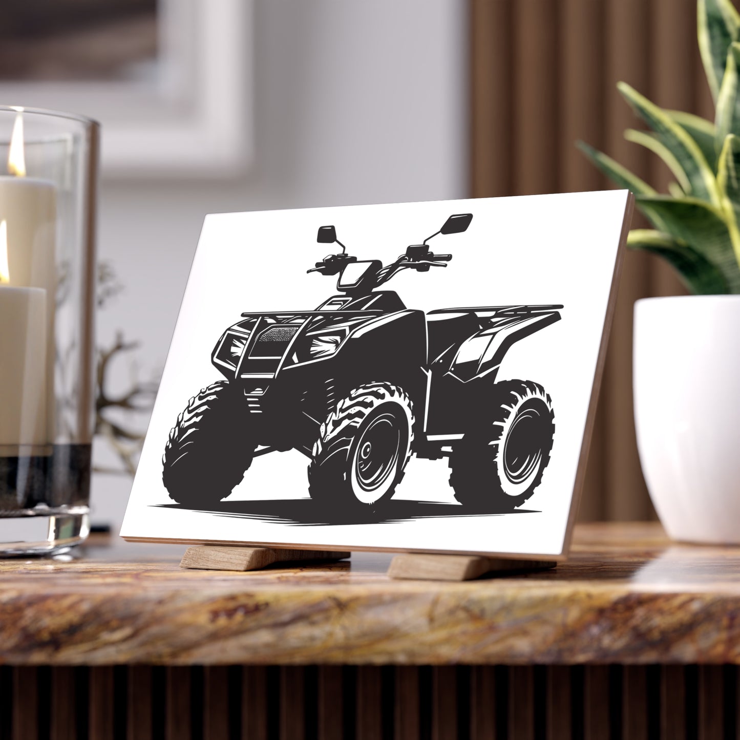 Off The Beaten Path Quad Ceramic Photo Tile