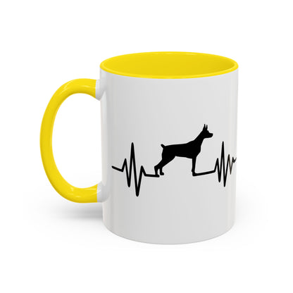 My Heart Beats For Dobermans 2-Tone Coffee Mug