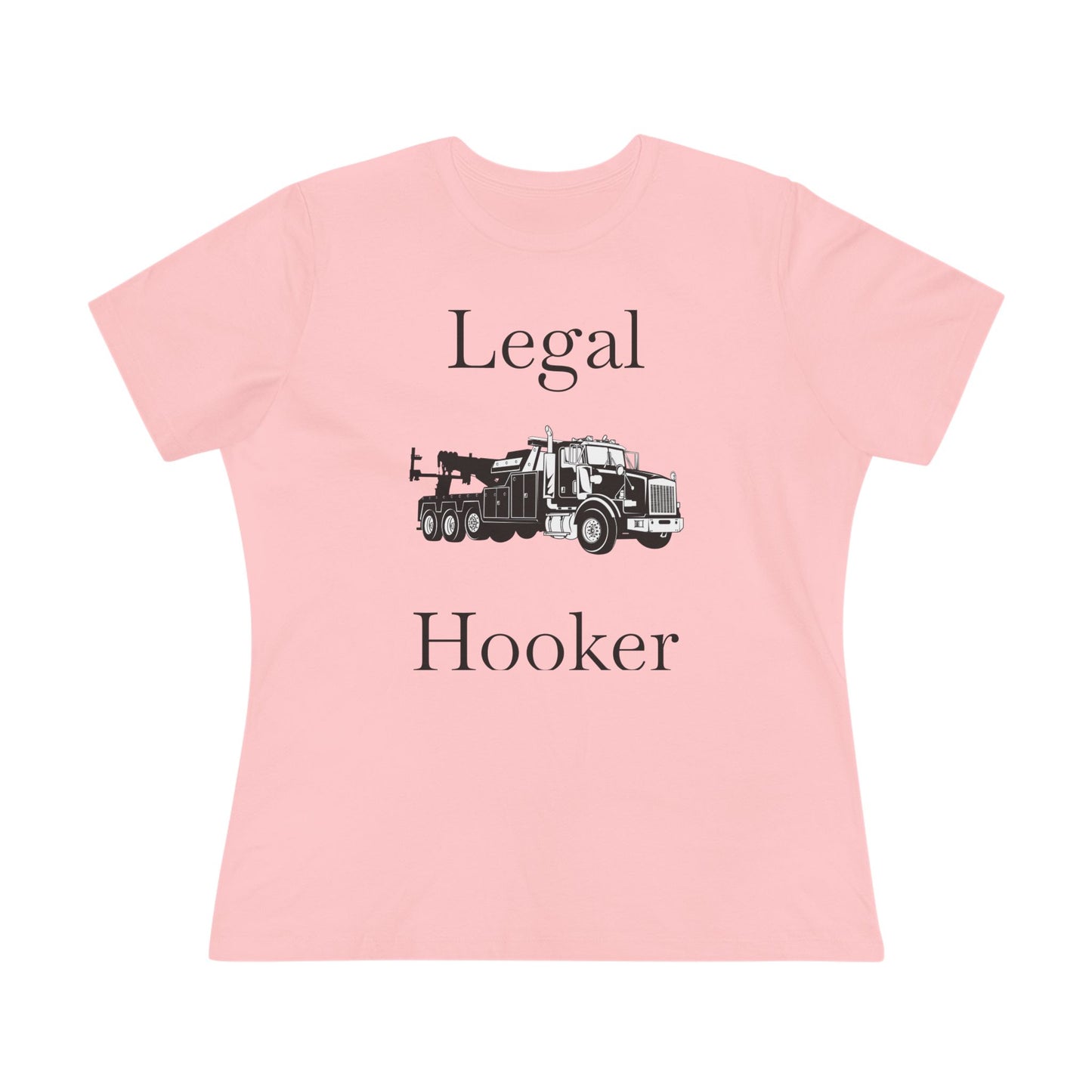 Legal H**ker Heavy Tow Truck Women's Short Sleeve Crewneck Tee