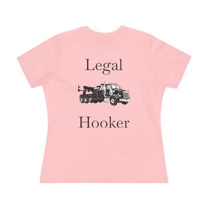 Legal H**ker Heavy Tow Truck Women's Short Sleeve Crewneck Tee