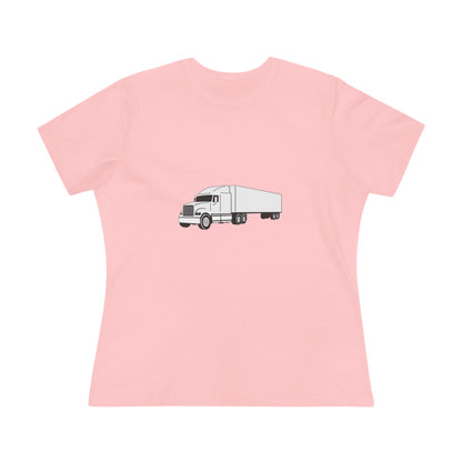 Semi Truck Women's Short Sleeve Crewneck Tee