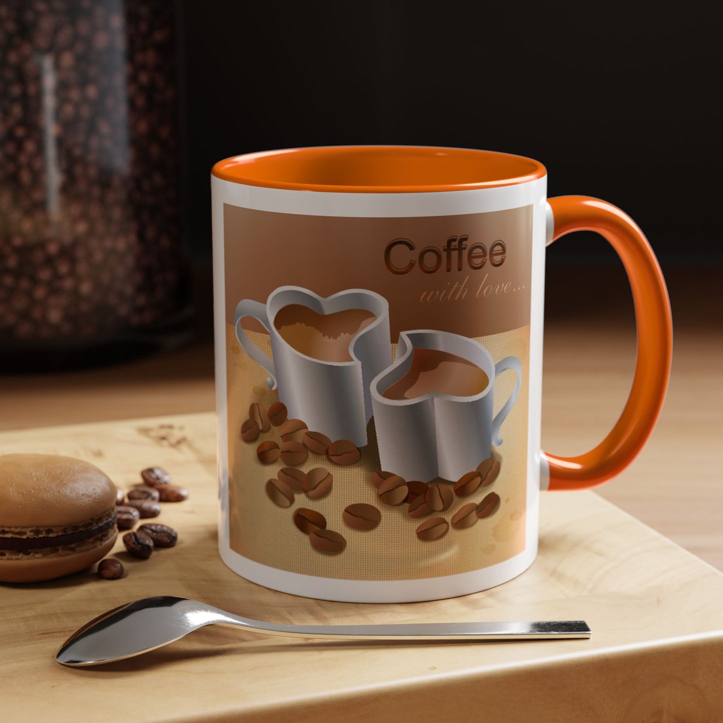 Coffee With Love 2-Tone Coffee Mug