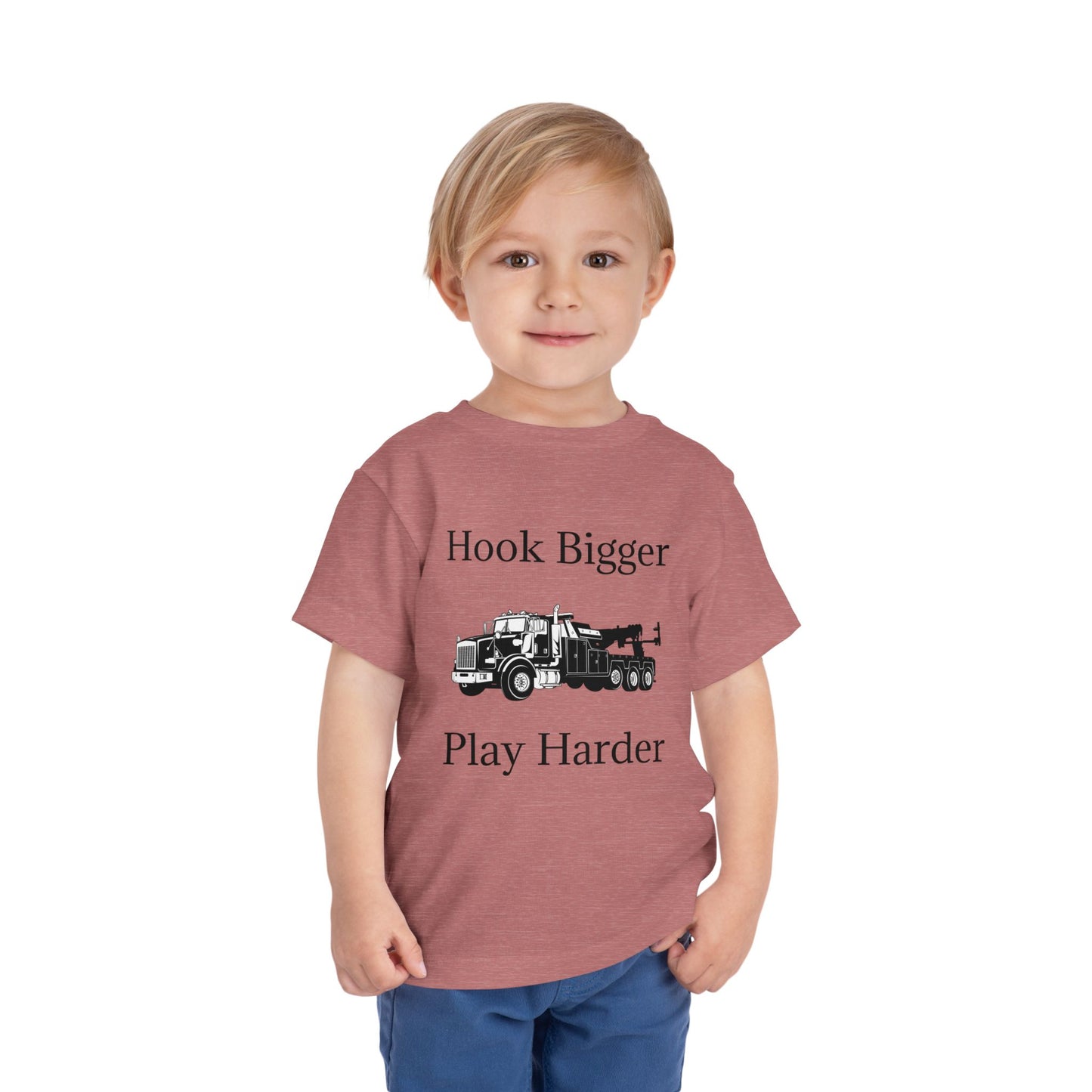 Hook Bigger Toddler Unisex Short Sleeve Crewneck Tee
