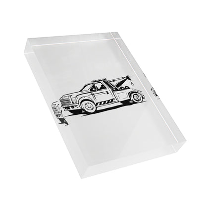 Wheel Lift Tow Truck Acrylic Photo Block