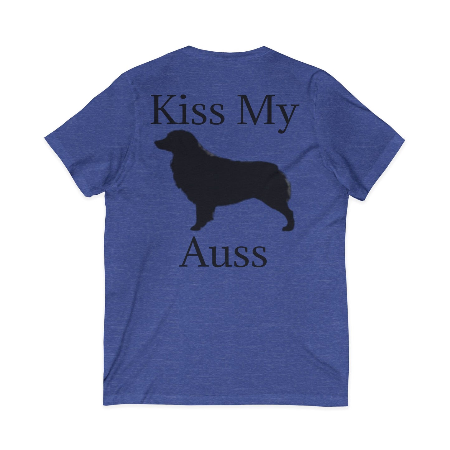 Kiss My Auss Unisex Short Sleeve V-Neck Tee