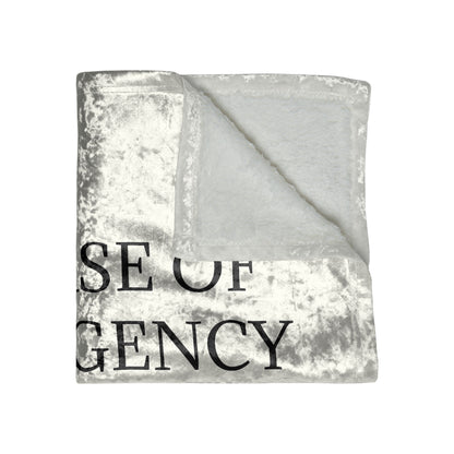 Blood Type Crushed Velvet Blanket