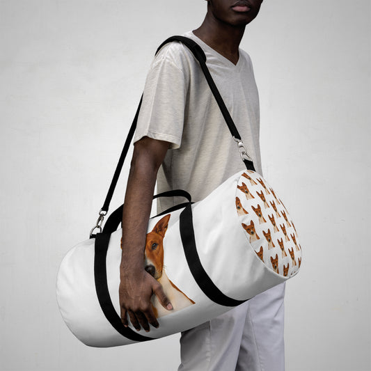 Basenji Head Duffel Bag