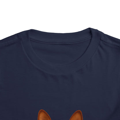 Basenji Head Toddler Unisex Short Sleeve Crewneck Tee