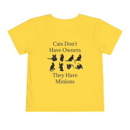 Cat Minions Toddler Unisex Short Sleeve Crewneck Tee