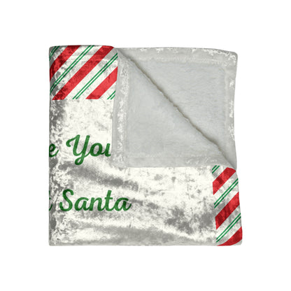 Your Own Secret Santa Crushed Velvet Blanket