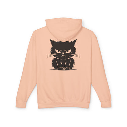 Angry Cat Unisex Lightweight Hoodie