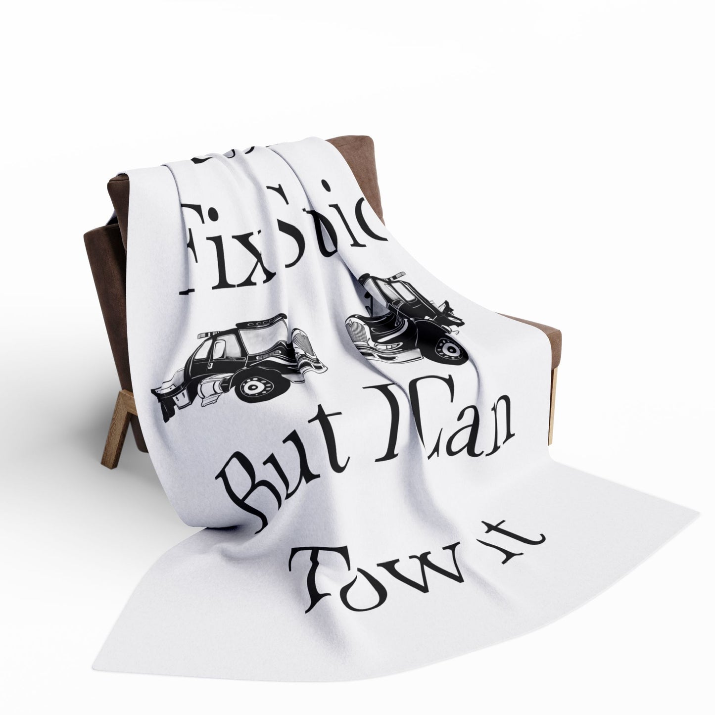 I Can't Fix Stupid Flatbed Tow Truck Arctic Fleece Blanket