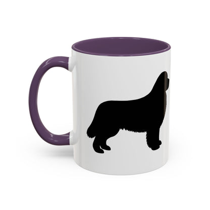 Newfie Silhouette 2-Tone Coffee Mug