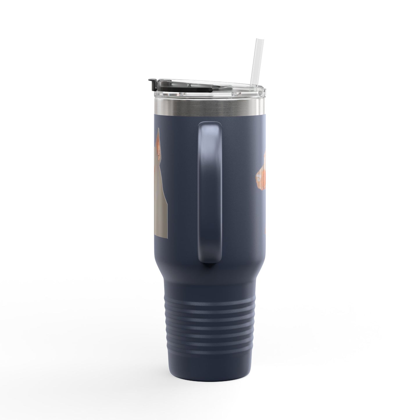 Doberman Head Insulated Travel Mug