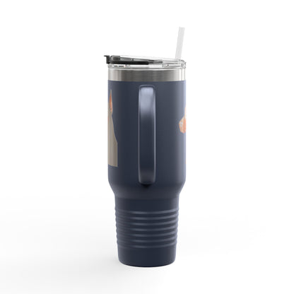 Doberman Head Insulated Travel Mug
