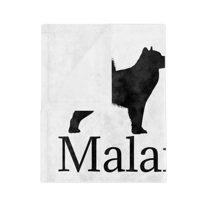 Malamute Mayhem Velveteen Microfiber Blanket