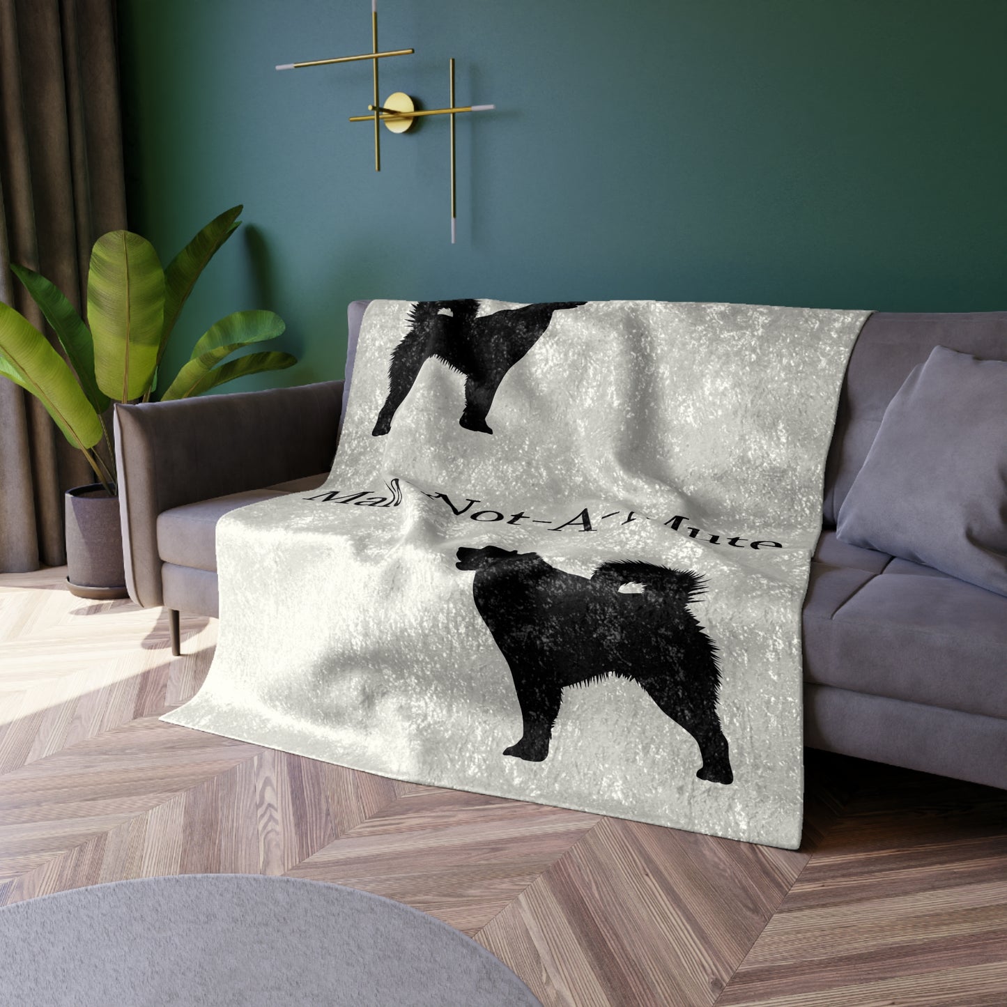 Mala-Not-A-Mute Crushed Velvet Blanket