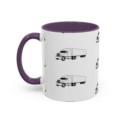 Semi Truck 2-Tone Coffee Mug