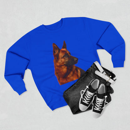 German Shepherd Head Unisex Crewneck Sweatshirt