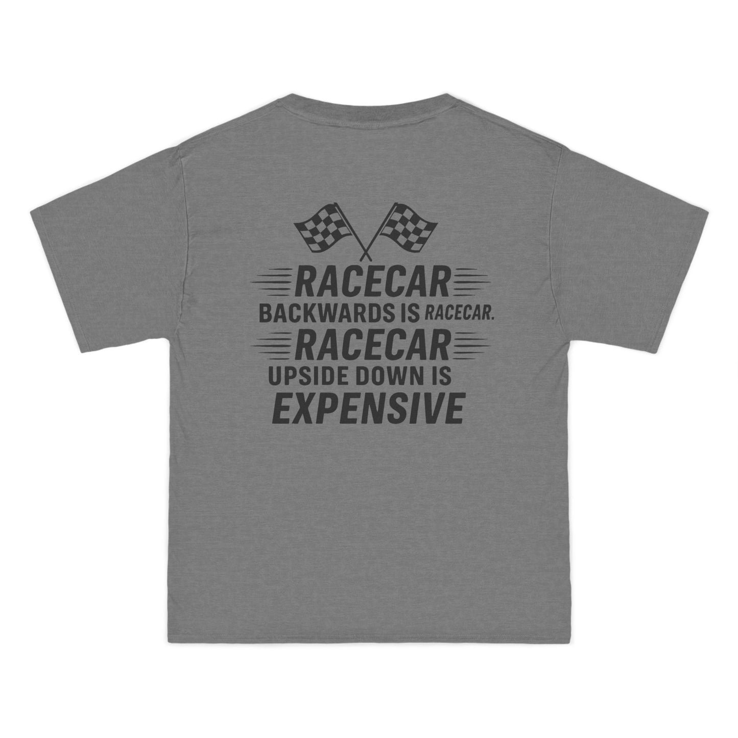 Racecar Backwards Men's Short-Sleeve Crewneck Tee