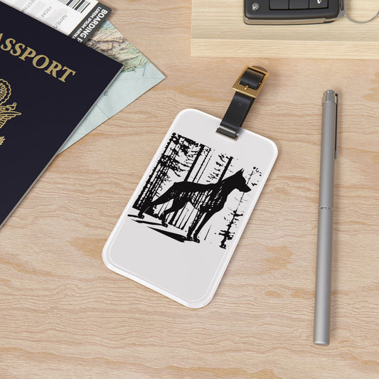 Watchful Eyes Leather Strap Luggage Tag