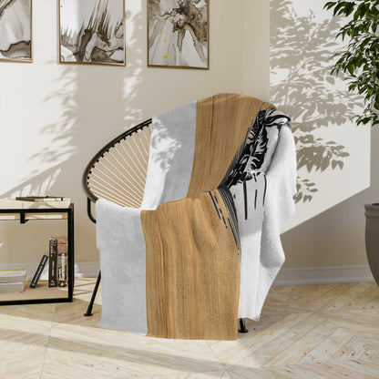 Naughty Cat Velveteen Microfiber Blanket