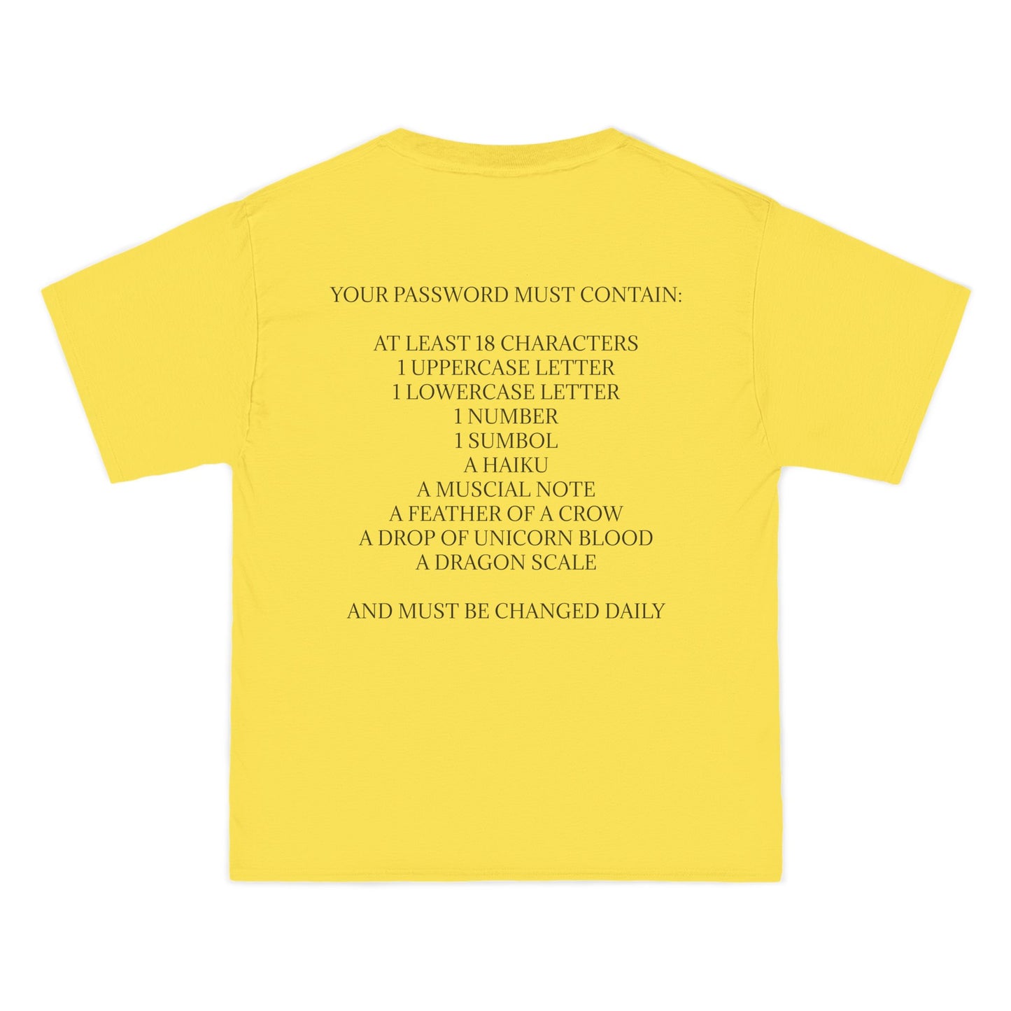 Password Men's Short-Sleeve Crewneck Tee